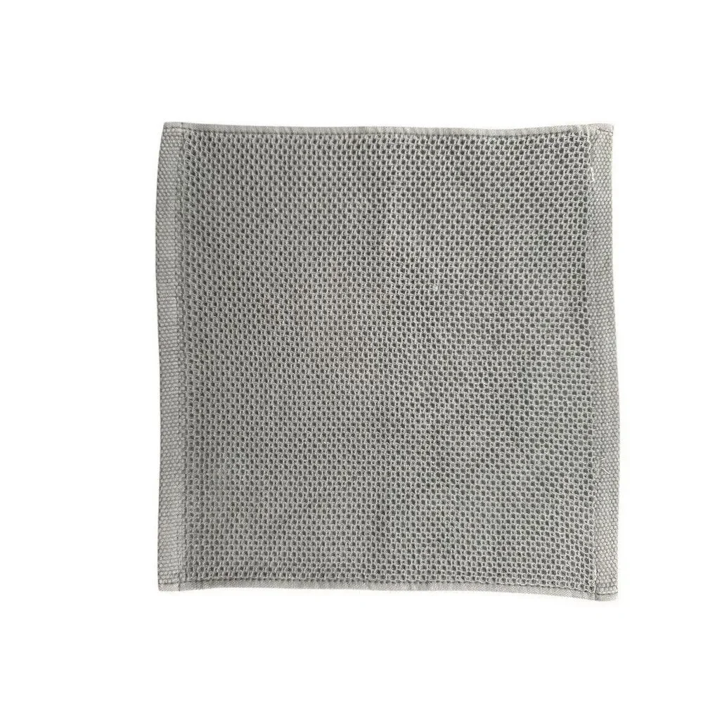 Ultra Absorbent 100% Cotton Dish Cloths - 6 Pack Waffle‎ Weave in Dark Grey